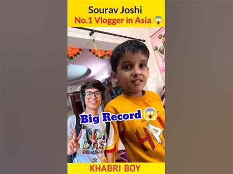 asia no 1 vlogger on youtube|Sourav Joshi Create a Big Record 2023 Asia No.1 Vlogger.
